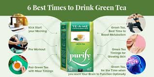 6 best times to drink green tea te a me