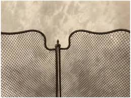 Old Rustic Iron Fireplace Screen From