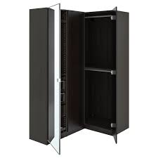 You can combine our corner closets with the rest of our pax wardrobes to create that extra space you need to perfectly fit your style. Pax Repvag Vikedal Corner Wardrobe Black Brown Mirror Glass Ikea