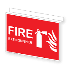fire extinguisher sign nhe 13847ceiling