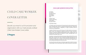 child care worker cover letter in word