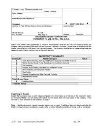 probate accounting template form fill