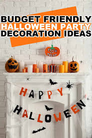 host a halloween party on a budget
