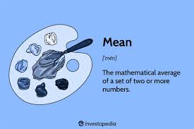 mean definition in math and formula