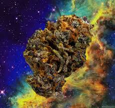 1920x1080 loopable animated background of a flight through outer space towards a distant galaxy. Weed Bud In Space Trippy Animated Gif Download Hd Wallpapers
