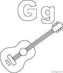 letter g coloring pages coloringall