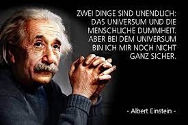 The difference between stupidity and genius is that genius has its limits. 8. Albert Einstein Quote Two Things Are Infinite The Universe And Human Stupidity Blechschild Amazon De
