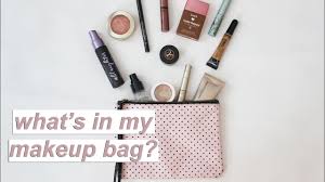 what s in my makeup bag minimal
