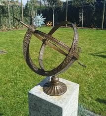 Bronze Sundial Garden Sculpture Sun And