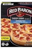 How long do you cook a Red Baron Deep Dish single pizza in an air fryer?
