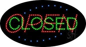 open closed animated led sign open