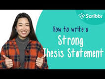 How do you start a thesis statement?