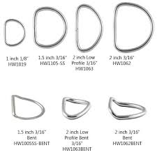 Dive Rite Stainless Steel D Ring Fittings Clips