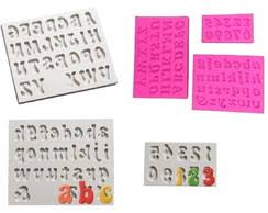 Veja mais ideias sobre moldes de letras, molde de letras grandes, letras para cartazes. Molde De Silicone Alfabeto Grande Elo7