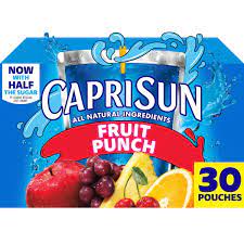 capri sun fruit punch juice box pouches