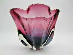 Murano Sommerso Art Glass Vase 50s