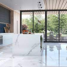 Place White Polished Marble Effect
