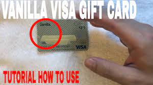 how to use vanilla visa gift card