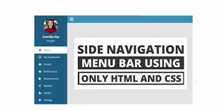 sidebar menu using html and css dev