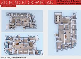 i will do awesome 3d floor plan