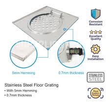 stainless steel pvc floor grating
