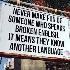 Janis Ian - QOTD: "Never make fun of someone who speaks broken English. It  means they know another language." | Facebook