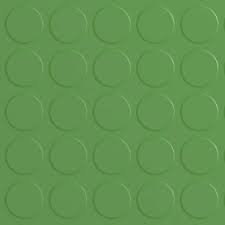 green studded rubber flooring tiles
