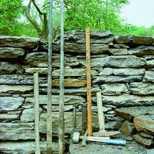Dry Stacked Stone Retaining Wall
