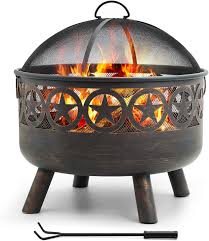 Only a few tools and a little effort stand between you and a cozy fire. Red Barrel Studio Fire Pit Outdoor Wood Burning 26 6in Firebowl Fireplace Poker Spark Screen Retardant Mesh Lid Extra Deep Large Square Outside Backyard Deck Heavy Duty Metal Grate Rustproof Bronze Wayfair