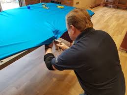american 9ft pool table install re