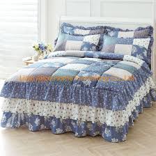 china 100 cotton blue patchwork qulted