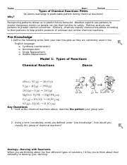 20140108165311196 types of chemical reactions. Pogil Types Of Chemical Reactions Name Date Period Types Of Chemical Reactions Pogil Do Atoms Rearrange In Predictable Patters During Chemical Course Hero