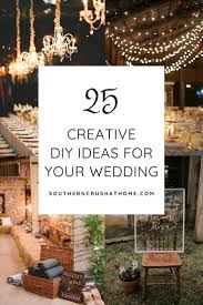 25 creative diy wedding ideas