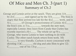 They decide to camp next to a pool of water. Ppt Of Mice And Men Chapter 3 Powerpoint Presentation Free Download Id 6510456