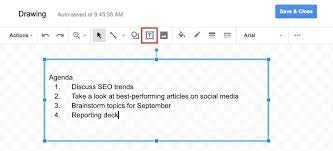 method to add text box in google docs