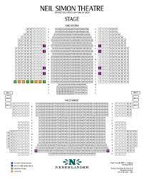 neil simon theatre seating chart