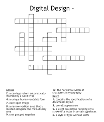 digital design crossword wordmint