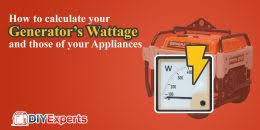 Generator Wattage Calculator Diy Experts