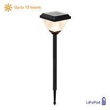 Elio Black Outdoor Solar Spike Light
