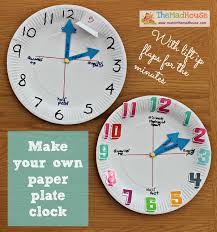 How To Make A Paper Plate Clock Mum