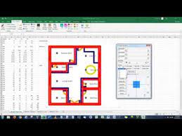 floor plan in excel like cad