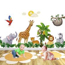 Jungle Animal Nursery Wall Stickers