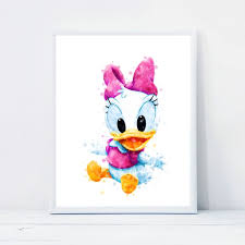 Baby Daisy Duck Print Disney Daisy Duck