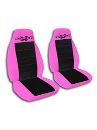 Black And Hot Pink Car Seat Covers