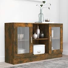 Ebru Wooden Display Cabinet With 2