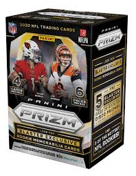 Shop our collection of unique football trading cards and find your favorite player, team and autograph! 2020 Panini Prizm Nfl Football Trading Cards Blaster Box Feat Rookies Tua Tagovailoa Justin Herbert Joe Burrow 24 Cards Blaster Exclusive Lazer Rookie Prizms Walmart Com Walmart Com