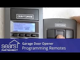 programming garage door opener remotes