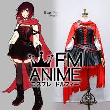 ruby rose red black cosplay costume