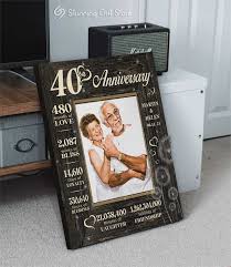 40 year wedding anniversary gift 40th