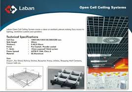 aluminum galvanised open cell ceiling